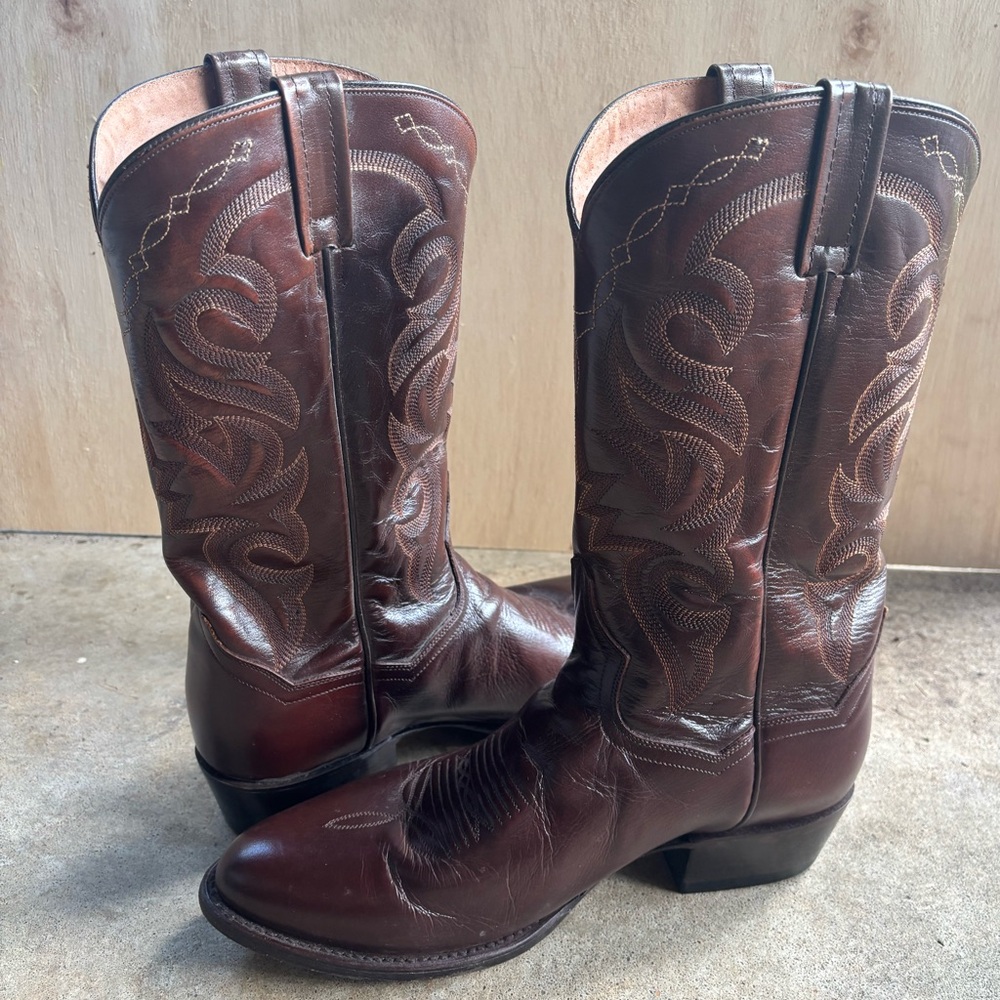 Dan Post Men’s Brown Leather Cowboy Boots DP2111R | Size 10.5 EW - Picture 11 of 15
